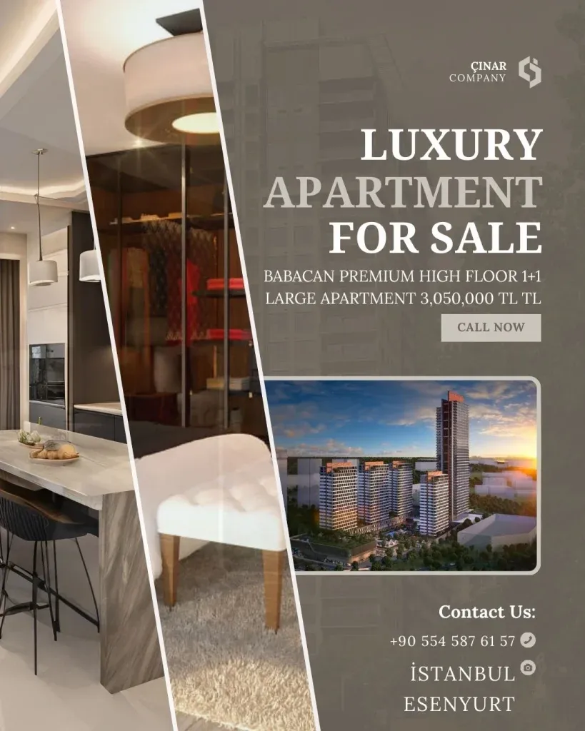 Babacan Premium satılık, Babacan Premium fiyat listesi, Esenyurt satılık daire, Babacan Premium kiralık, İstanbul gayrimenkul yatırımı.