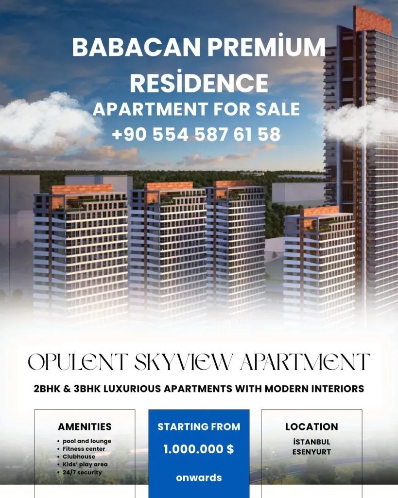 İstanbul Babacan Premium Residence,babacan premium residence fiyatları,babacan premium residence satılık daire,istanbul babacan premium,