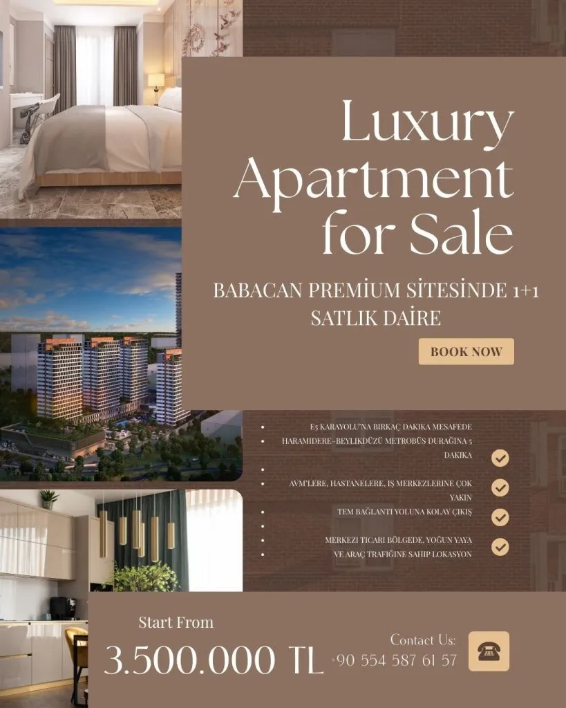 Babacan Premium Residence Satılık Daireler SATILIK
