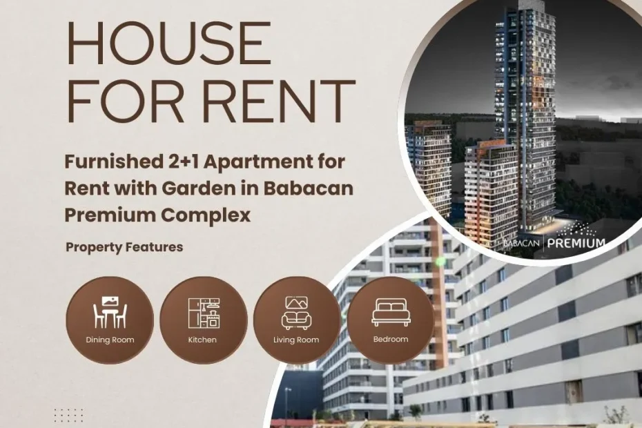 Babacan Premium'da Kiralık 2+1 Deniz Manzaralı Full Sıfır Eşyalı